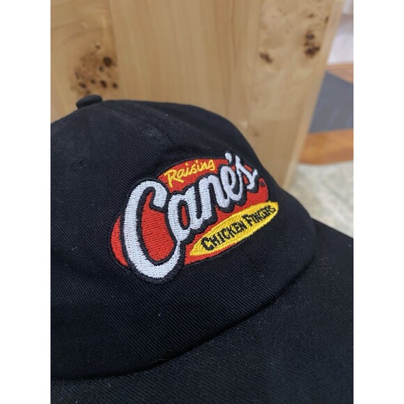 Raising Canes Hat Strapback One Love Black Baseball Cap Workwear - Picture 2 of 8